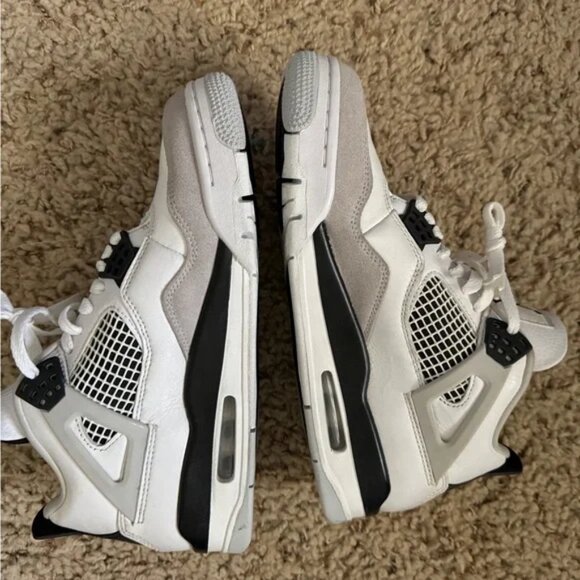Air Jordan retro4 military black size 8m 9.5w - Picture 5 of 9